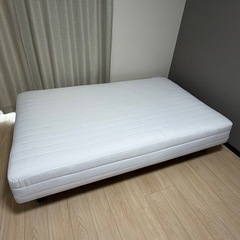 【12/27AM引取希望】無印良品　脚付マットレス　セミダブルの画像