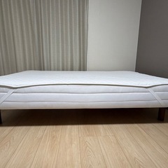 【12/27AM引取希望】無印良品　脚付マットレス　セミダブルの画像