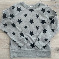 裏起毛星柄トレーナー140cm2枚セットキッズの画像