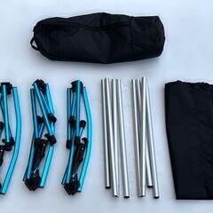 【自社配送は札幌市内限定】CTS アウトドアコット CTS-CT1B ブラック 軽量 耐荷重約150kg 中古【USED】の画像