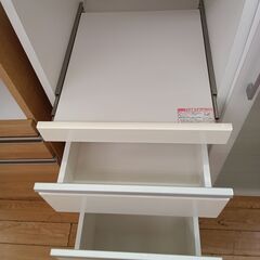 ★リユースのサカイつくば店★TK7209 ニトリ レンジ台 ホワイト H102×D51×W88 クリーニング済みの画像