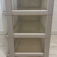 3段収納ケース（使用感あります）お譲りします【SDGs】の画像