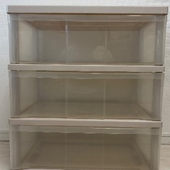 3段収納ケース（使用感あります）お譲りします【SDGs】の画像