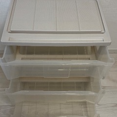 3段収納ケース（使用感あります）お譲りします【SDGs】の画像