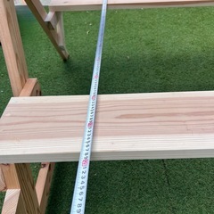 新品🌿折りたたみ式 木製テーブル＆ベンチ🌿の画像