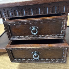 輸入家具　引き出し付きセンターテーブルの画像