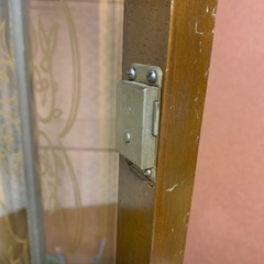 ※再出品※ 猫脚ガラスキャビネット　 アンティーク品？　の画像