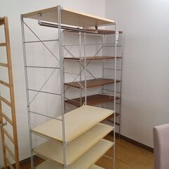 ★リユースのサカイつくば店★TK7212 無印良品 ユニットシェルフ ナチュラル H176×D40×W84 クリーニング済みの画像