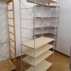 ★リユースのサカイつくば店★TK7212 無印良品 ユニットシェルフ ナチュラル H176×D40×W84 クリーニング済みの画像