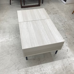 📣良い品が安い‼️✨家具探しは当店へ 　ニトリ　リフティ2CN　昇降式　収納付き　センターテーブル　白　ホワイト　リサイクルショップ　朝霞市　ケイラック朝霞田島店　志木市　和光市　GM456の画像