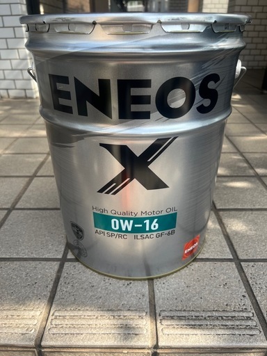 エネオスXシリーズオイル0W-16 20ℓ缶