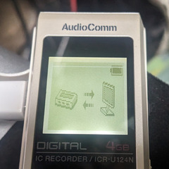 🎤デジタルICレコーダー🎤オーム電機 AudioComm  ICR-U124N 4GBの画像