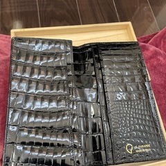 クロコダイル長財布！豪華桐箱！200万収納マチ！ パラピニ無双仕立てイタリア製！の画像