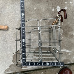 良い中古品自転
車折りたたみ前カゴ　の画像