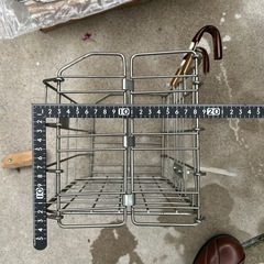 良い中古品自転
車折りたたみ前カゴ　の画像