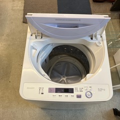 サ2511-141 SHARP 洗濯機 ES-GE5A-V 5.5kg 2017年製 動作確認済み キズ汚れ有りの画像