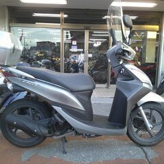 NO.5544　ディオ１１０（ＤＩＯ） ４サイクルエンジン　フューエルインジェクション　リヤボックス付き　スクリーン付き　シルバー　☆彡の画像