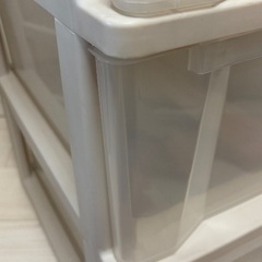 3段収納ケース（使用感あり）お譲りしますの画像
