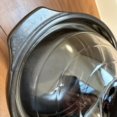 HARIO ハリオ フタがガラスのご飯釜 ごはん釜 3合炊き ガス火  耐熱ガラス 土鍋 炊飯 GNR-200-B-Wの画像