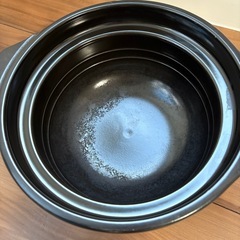 HARIO ハリオ フタがガラスのご飯釜 ごはん釜 3合炊き ガス火  耐熱ガラス 土鍋 炊飯 GNR-200-B-Wの画像