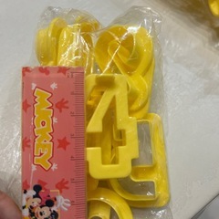クッキーの型(ナンバー、アルファベット)の画像