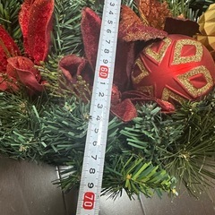 クリスマスリース　特大の画像