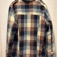 コート　ジャケット　裏ボア　チェック柄　XLサイズの画像