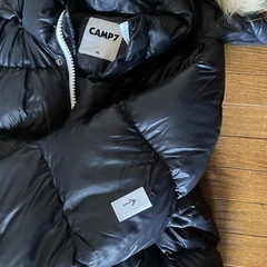 CAMP7ダウンジャケット‼️サイズXL 左袖部分に1センチ程度の破れあり‼️の画像