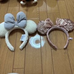 ディズニー仮装3点セット★スリンキー被り物＆ミニー カチューシャ2点の画像