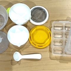 離乳食応援セット！離乳食食器、トレー、ストロー練習マグの画像