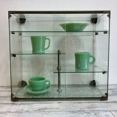 ガラスケース　ディスプレイ　レトロ　アンティーク　ヴィンテージの画像