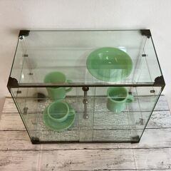 ガラスケース　ディスプレイ　レトロ　アンティーク　ヴィンテージの画像