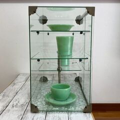 ガラスケース　ディスプレイ　レトロ　アンティーク　ヴィンテージの画像