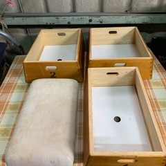 跳び箱型おもちゃ箱【積上げ3段】トビコバコの画像