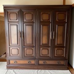 ※急ぎ！！ 府中家具 高級衣装棚 洋服タンスの画像