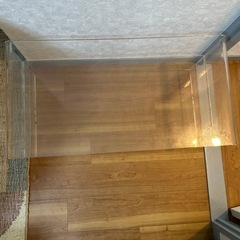 【早い者勝ち、美品】クリア
ローテーブル　透明　ローデスクの画像