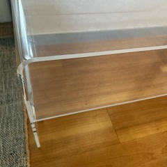 【早い者勝ち、美品】クリア
ローテーブル　透明　ローデスクの画像