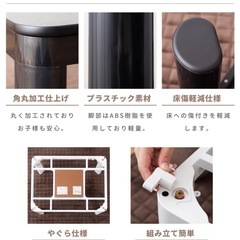 【新品未開封】こたつ リバーシブル 長方形 80×60 ホワイト　9980円の画像