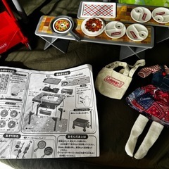 ①リカちゃん　もくもくジュージューにぎやかバーベキュー　Coleman 服付き　の画像