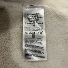 babyGAP 熊　モコモコアウター　サイズ　80の画像