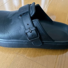 サボシューズ　靴　黒　の画像