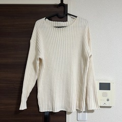 nairo ナイロ　ルームウェアセット　ニット　リブ　アイボリー セットアップの画像