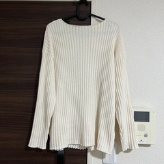 nairo ナイロ　ルームウェアセット　ニット　リブ　アイボリー セットアップの画像