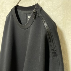 【UNIQLO】レディース ユニクロ M ドライスウェットクルーシャツ 長袖 ブラックの画像