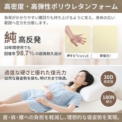 新品 マットレス セミダブル 120×200×5cm 高反発 収納袋つきの画像