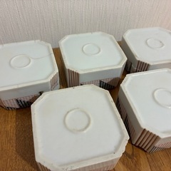 カケヒビあり【5個セット】昭和ヴィンテージ 灰皿の画像