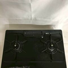 【北見市発】パロマ Paloma ガスコンロ PA-N70B-L E1-4-14 2017年製 黒 一人暮らし 引っ越し 都市ガス用 (E3707yarYM)の画像