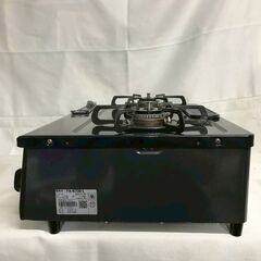 【北見市発】パロマ Paloma ガスコンロ PA-N70B-L E1-4-14 2017年製 黒 一人暮らし 引っ越し 都市ガス用 (E3707yarYM)の画像