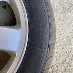 【長野県より】165/60R15夏タイヤ+スズキ純正アルミホイールセットの画像