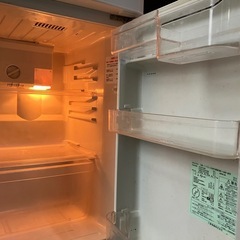 【引き取りに来れる方限定】三菱ノンフロン冷凍冷蔵庫　MR-14NF-Wの画像